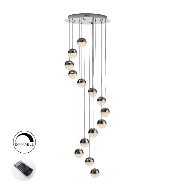 Подвесной светильник Sphere LED 14L Ø51 DIM BLUETOOTH хром