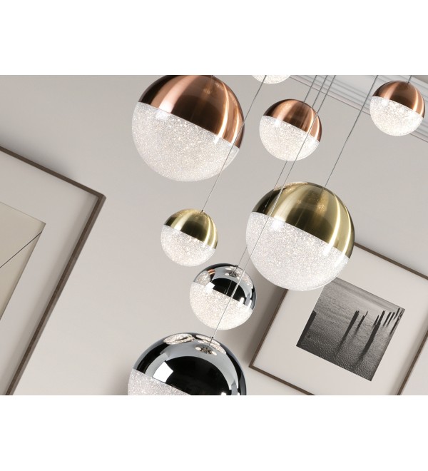 Подвесной светильник Sphere 9L LED Ø50 DIM разноцветный