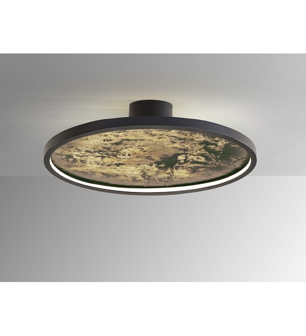 Настенный/потолочный светильник Stone CCT- черный LED D60