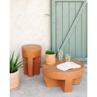 Кофейный столик Vilena из терракоты Ø 60 см