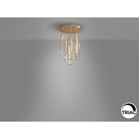 Люстра Colette 9L розовое золото