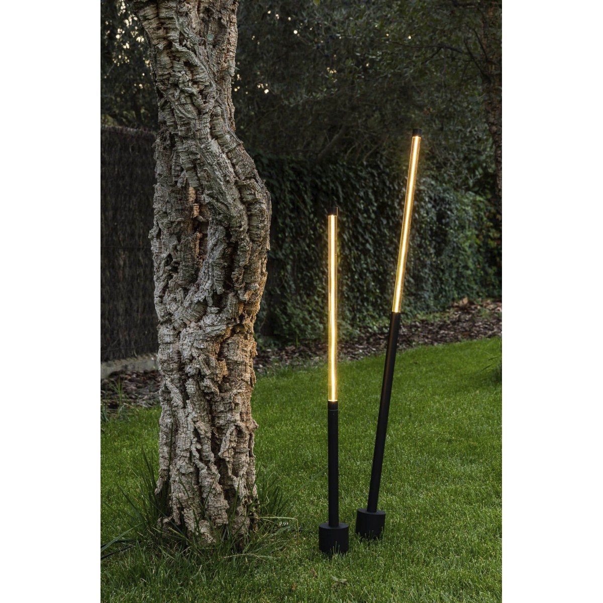Лампа Bambou 1268 с шипом черная LED 8W 2200K