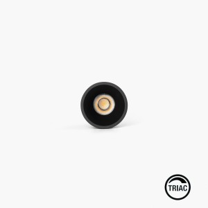 Встраиваемый светильник TULIPA DOWN SIM IP65 10W черный 24° 3000K CRI90 TRIAC