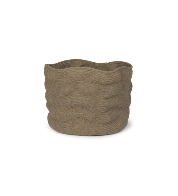 Корзина Точеный камень коричневая 30*25