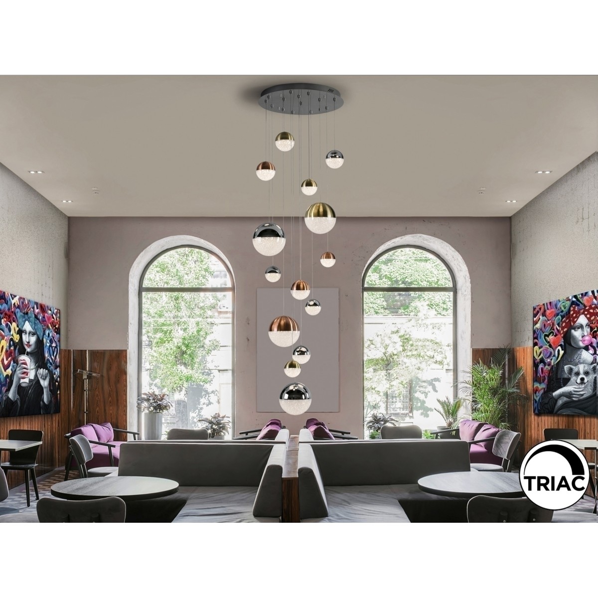 Подвесной светильник Sphere 14L LED Ø60 X500Н DIM