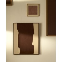 Абстрактная картина ручной работы Irden, бордовый цвет, 80 x 100 см