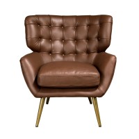 Кресло Chester 5165 из темно-коричневой кожи