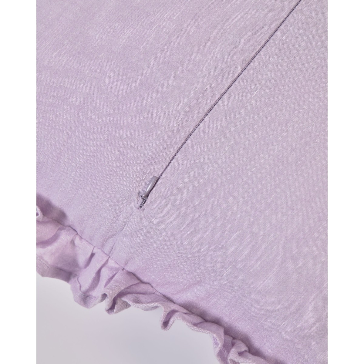 Nacha Чехол для подушки из хлопка и льна сиреневого цвета 45 x 45 см