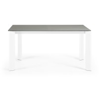 Стол Atta 160 (220) x90 белый керамика