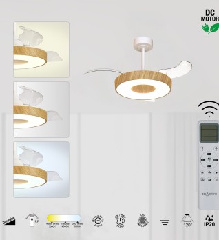 9497 Люстра потолочная-вентилятор COIN FAN MINI SMART