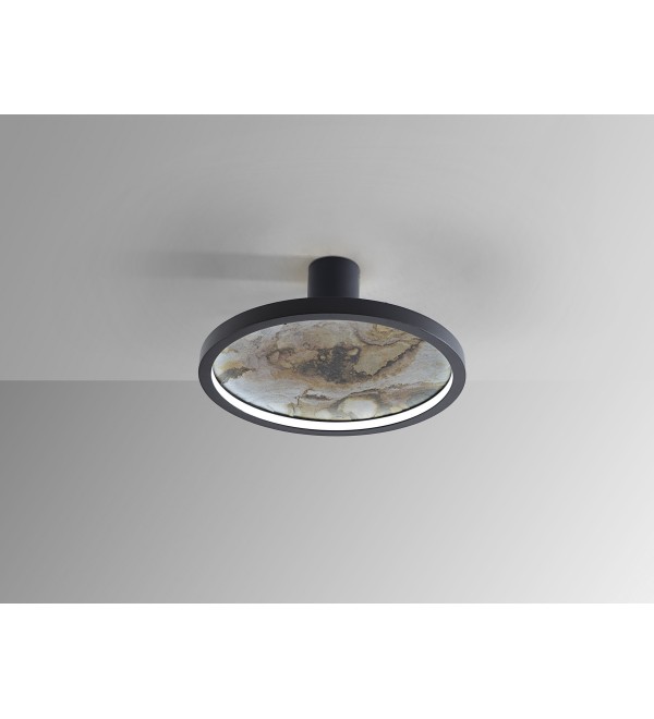 Настенный/потолочный светильник Stone CCT- черный LED D30
