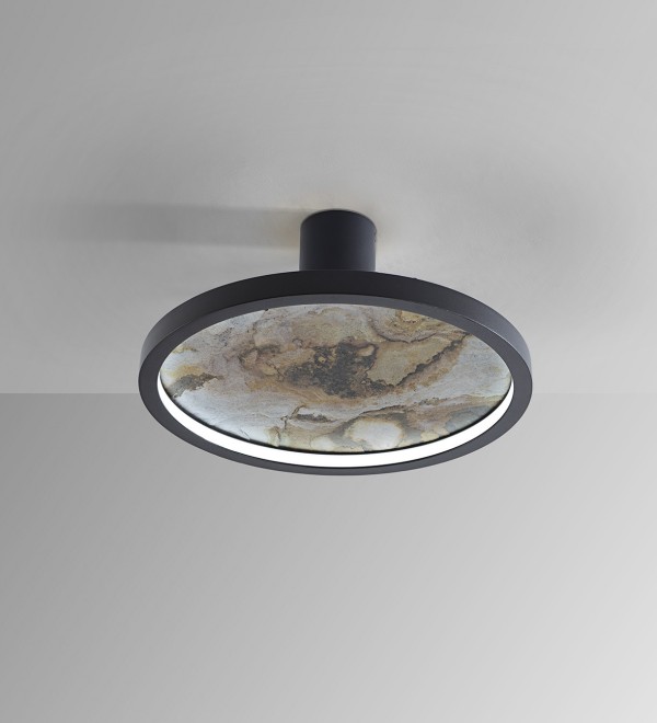 Настенный/потолочный светильник Stone CCT- черный LED D30