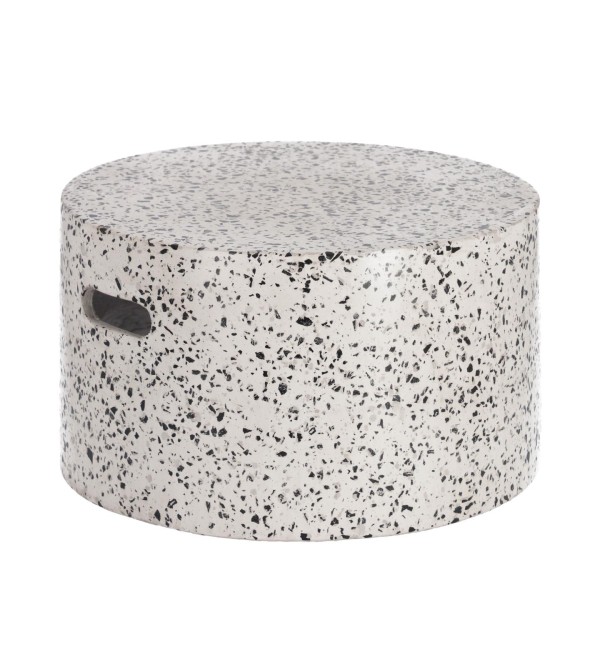 Журнальный столик Jenell terrazzo белый, Ø 52 см