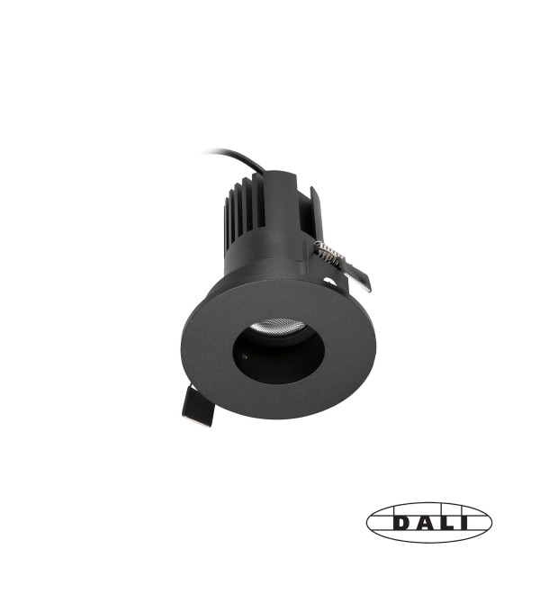Встраиваемый точечный светильник KIRA PINHOLE FIJO IP20 10W черный 15є 2700K DALI