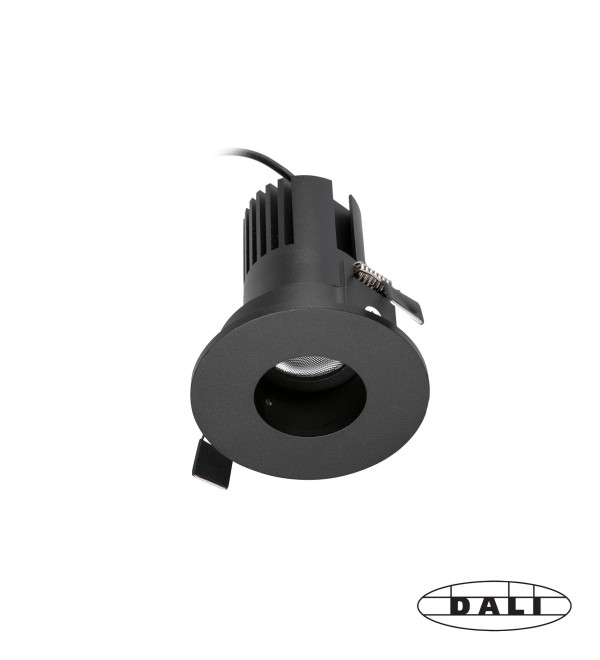 Встраиваемый точечный светильник KIRA PINHOLE FIJO IP20 10W черный 15є 2700K DALI