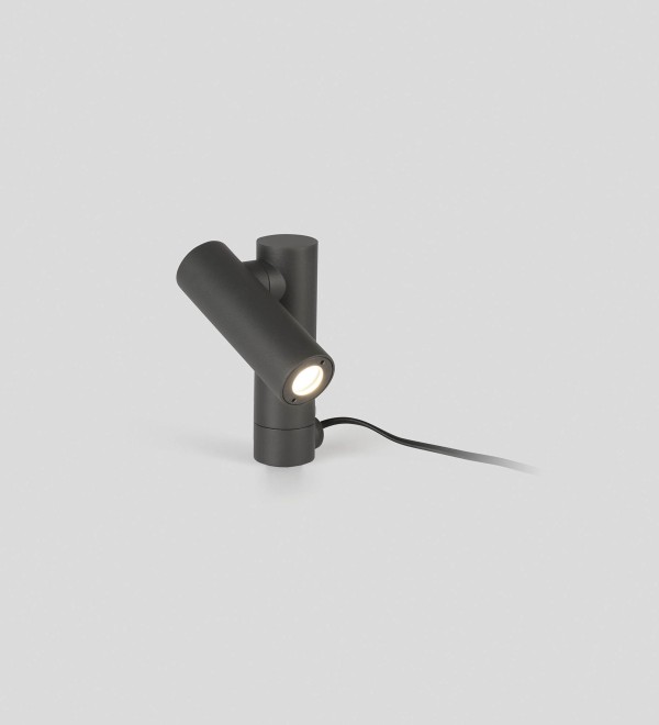 Темно-серая лампа Spy 145 на столбе  LED 6W 3000K 30°