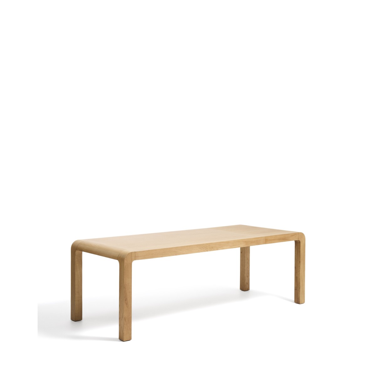 Раздвижной стол Erisia из массива дуба с натуральной отделкой, 180 (230) x 90 см