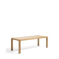 Раздвижной стол Erisia из массива дуба с натуральной отделкой, 180 (230) x 90 см