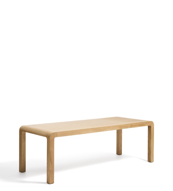 Раздвижной стол Erisia из массива дуба с натуральной отделкой, 180 (230) x 90 см