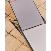 Шезлонг Capraia из зеленого алюминия