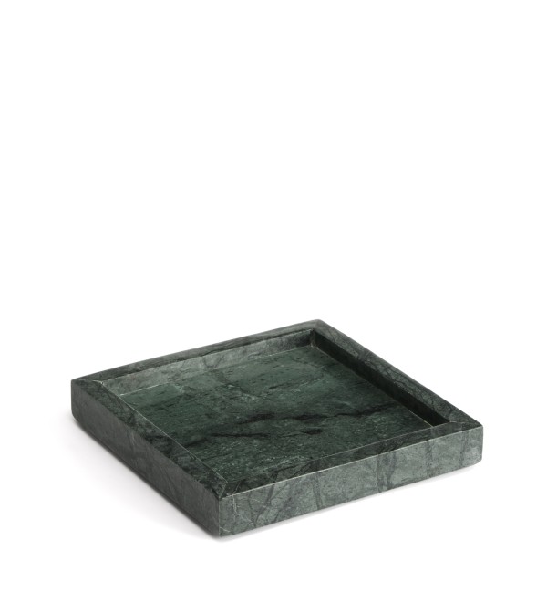 Поднос Serela из зеленого мрамора 18 x 18 см
