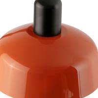 Подвесной светильник TATAWIN с абажуром красно-оранжевый металл 7xE27