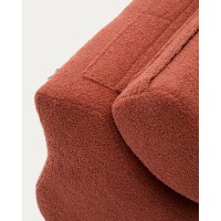 Club терракотовое кресло из ткани букле