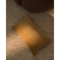 Чехол для подушки Tavre из бежевого бархата с вышивкой, 30 x 50 см