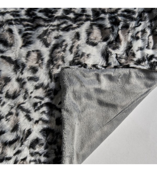 Плед LEOPARDO цвет белый/черный