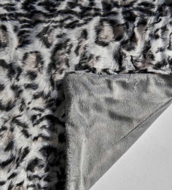 Плед LEOPARDO цвет белый/черный