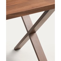 Письменный стол Dilare с отделкой из орехового шпона, 120 x 85 см