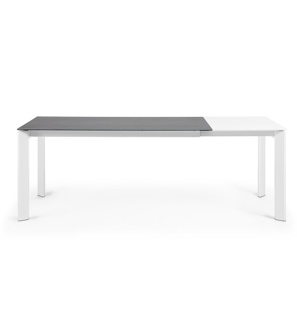 Стол Atta 160 (220) x90 белый керамический