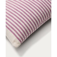 Чехол для подушки Lioris из хлопка в розовую полоску 60 x 40 см