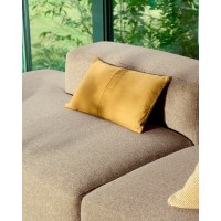 Чехол для подушки Luadia из желтого хлопка с плиссировкой, 30 x 50 см