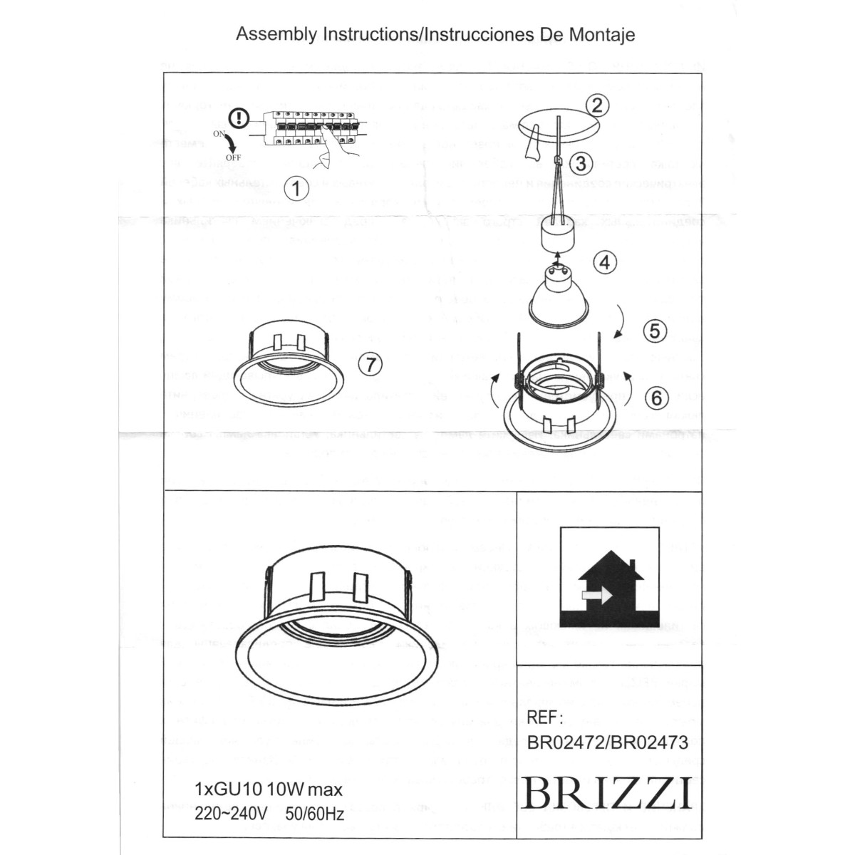 BR02473 Встраиваемый светильник LEOS