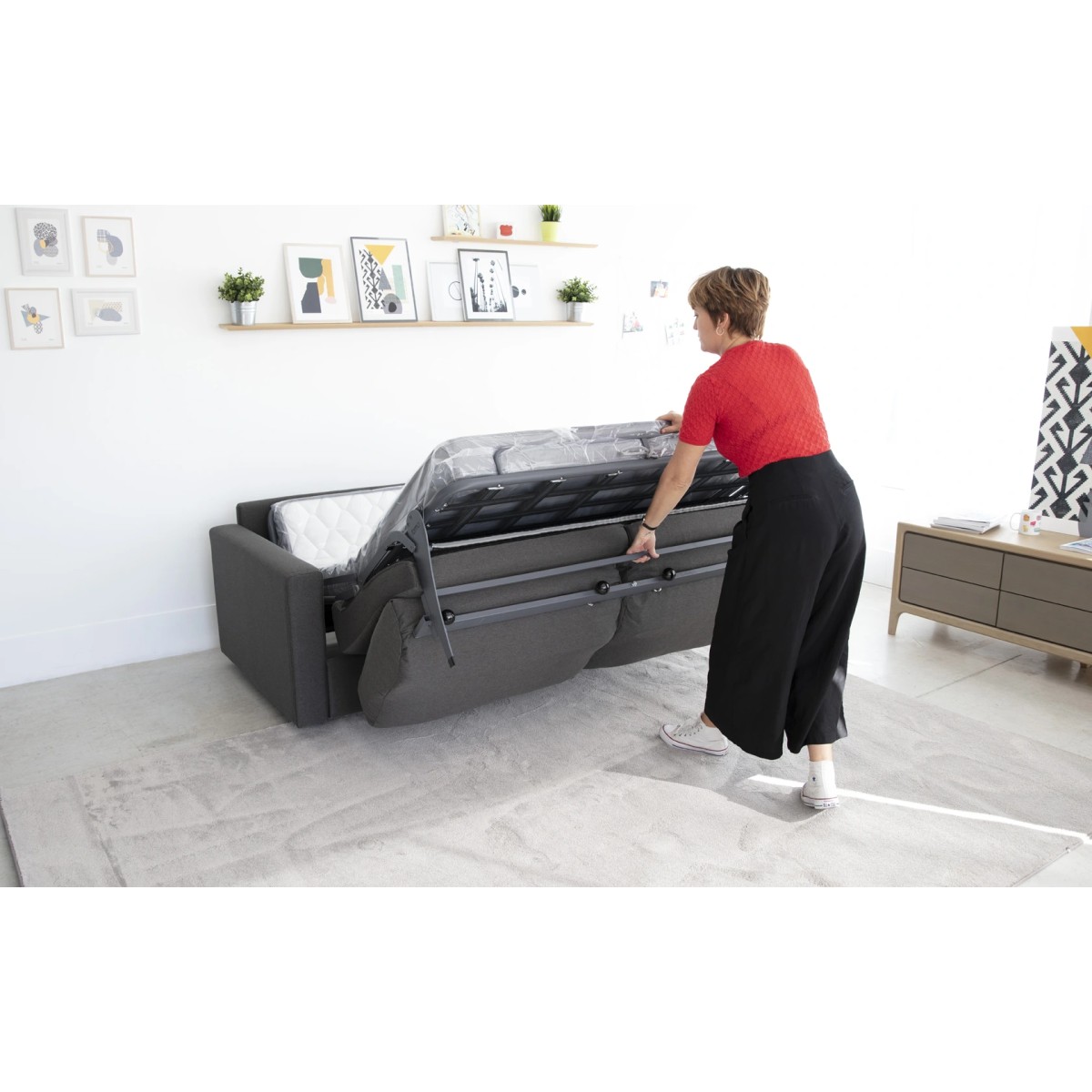 Диван-кровать HERMES 3Pl c подлокотниками 3MM