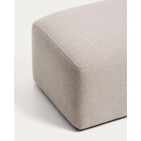 Пуф Blok из бежевого шенилла, 60x104 см