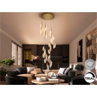 Люстра Velas 9L золотая DIM