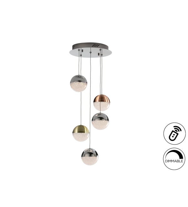 Подвесной светильник Sphere 5L LED Ø33 DIM разноцветный 