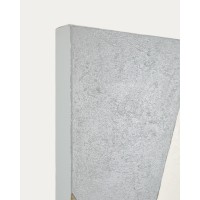 Абстрактный холст Marvilo серо-горчичного цвета 120 x 200 см