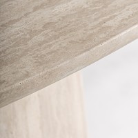 Обеденный стол Thiennes 220x100 из светло-коричневого травертина