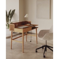 Araxi Письменный стол из массива ясеня и ротанга 105 x 62 см