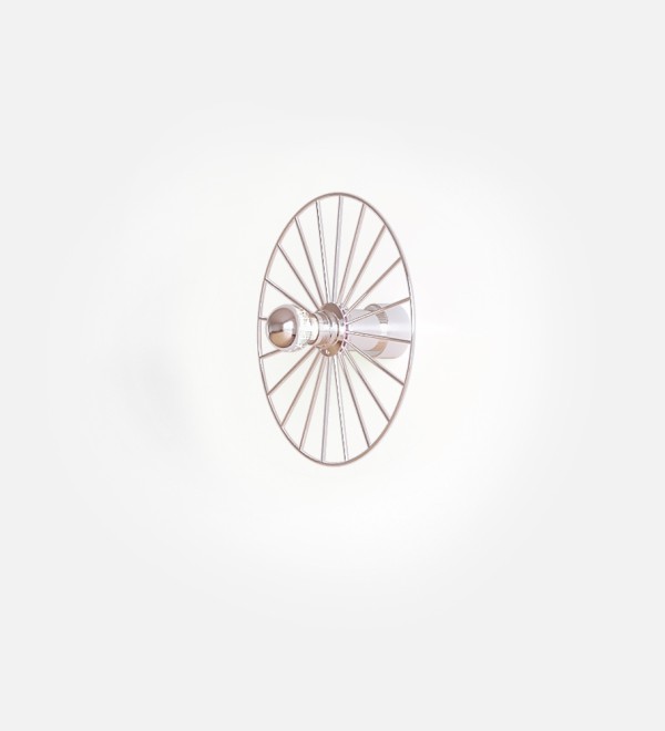 Бра Wheel 30 см хром + цоколь 5 см хром