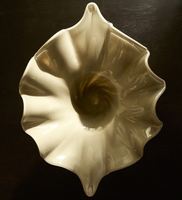 Ваза Lurea из серовато-зеленого стекла, 56 x 36,5 см