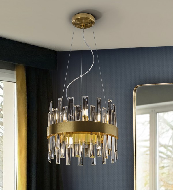 Люстра Grace 10L золотистая