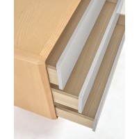 Комод Anielle из массива ясеня с тремя ящиками 98,9 x 78 см