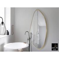 Зеркало овальное Mimo 80X170 золотое