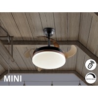 Мини вентилятор с подсветкой Vento черный Ø40 DIM