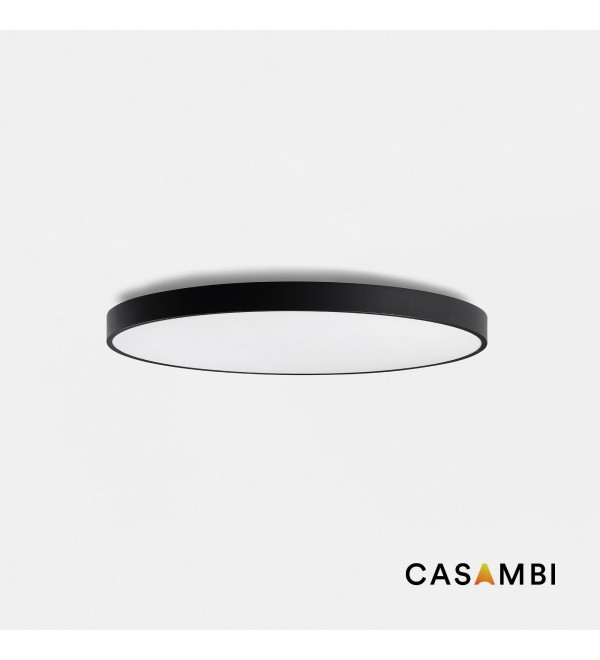 Domio черный Потолочный светильник Ø800 78W PRISM 3000K CRI80 Casambi