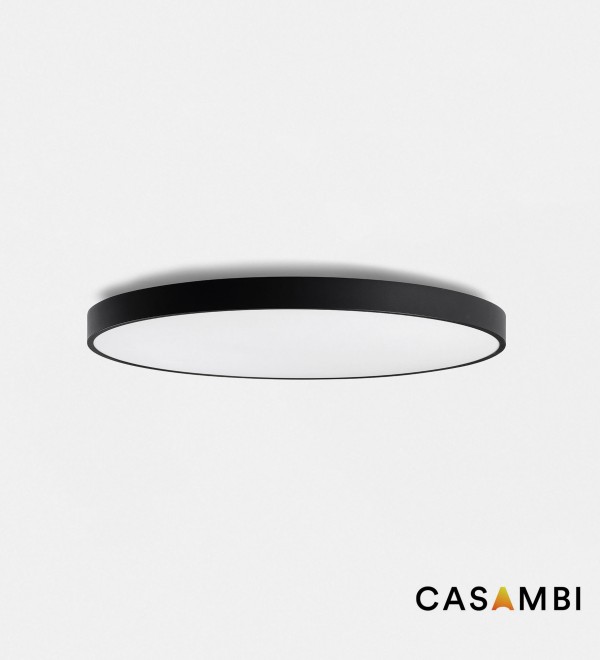 Domio черный Потолочный светильник Ø800 78W PRISM 3000K CRI80 Casambi